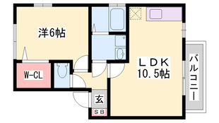 西明石駅 徒歩18分 1階の物件間取画像